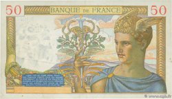 50 Francs CÉRÈS modifié Annulé FRANKREICH  1939 F.18.27 VZ+