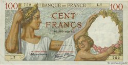 100 Francs SULLY Petit numéro FRANCE  1939 F.26.01 F+