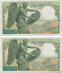 100 Francs DESCARTES Consécutifs FRANCIA  1944 F.27.05 SC+