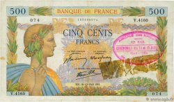 500 Francs LA PAIX Commémoratif FRANCE  1941 F.32.25 TB+