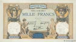 1000 Francs CÉRÈS ET MERCURE type modifié FRANCIA  1938 F.38.14 EBC