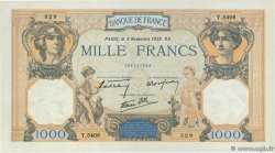 1000 Francs CÉRÈS ET MERCURE type modifié FRANCIA  1938 F.38.32 SC+