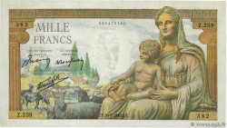 1000 Francs DÉESSE DÉMÉTER FRANCE  1942 F.40.01 TTB+