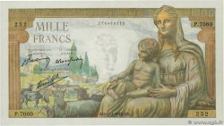 1000 Francs DÉESSE DÉMÉTER FRANKREICH  1943 F.40.31 VZ+
