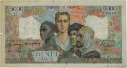 5000 Francs EMPIRE FRANÇAIS FRANCIA  1947 F.47.61 RC+