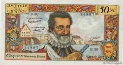 50 Nouveaux Francs HENRI IV FRANCIA  1959 F.58.03 EBC