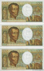 200 Francs MONTESQUIEU Consécutifs FRANCE  1981 F.70.01 pr.SPL