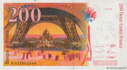 200 Francs EIFFEL Sans STRAP Fauté FRANCIA  1996 F.75f4.02 MBC
