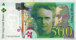 500 Francs PIERRE ET MARIE CURIE Sans STRAP Fauté FRANCIA  1995 F.76f4.02 EBC