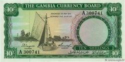 10 Shillings GAMBIA  1965 P.01a ST
