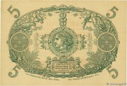 5 Francs Cabasson rouge MARTINIQUE  1903 P.06A EBC+