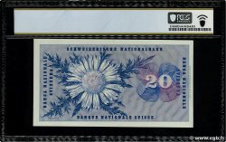 20 Francs SWITZERLAND  1954 P.46a UNC-