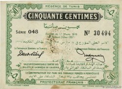 50 Centimes TúNEZ  1919 P.45a EBC