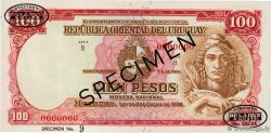 100 Pesos Spécimen URUGUAY  1939 P.039as AU+