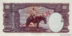 1000 Pesos Spécimen URUGUAY  1939 P.041aBs FDC