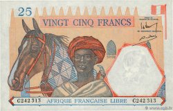 25 Francs AFRIQUE ÉQUATORIALE FRANÇAISE Brazzaville 1941 P.07a UNC-