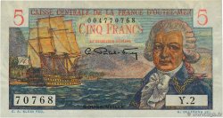 5 Francs Bougainville FRENCH EQUATORIAL AFRICA  1946 P.20B XF+