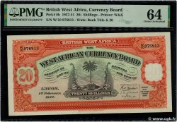 20 Shillings ÁFRICA OCCIDENTAL BRITÁNICA  1947 P.08b SC+