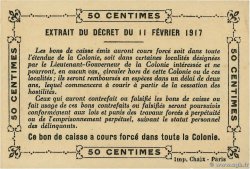 50 Centimes AFRIQUE OCCIDENTALE FRANÇAISE (1895-1958)  1917 P.01 pr.NEUF