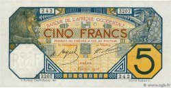 5 Francs DAKAR FRENCH WEST AFRICA (1895-1958) Dakar 1926 P.05Bc XF+