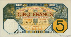 5 Francs DAKAR FRENCH WEST AFRICA (1895-1958) Dakar 1926 P.05Bc AU
