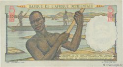 5 Francs FRENCH WEST AFRICA  1943 P.36 UNC-