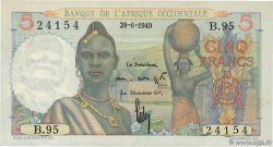 5 Francs AFRIQUE OCCIDENTALE FRANÇAISE (1895-1958)  1949 P.36