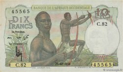 10 Francs FRENCH WEST AFRICA (1895-1958)  1950 P.37 AU
