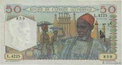 50 Francs FRENCH WEST AFRICA  1951 P.39 SC+