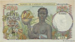 100 Francs FRENCH WEST AFRICA  1949 P.40 XF