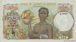 100 Francs FRENCH WEST AFRICA  1950 P.40 q.FDC