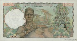 1000 Francs FRENCH WEST AFRICA  1951 P.42 XF+