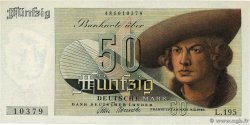 50 Deutsche Mark GERMAN FEDERAL REPUBLIC  1948 P.14a q.FDC