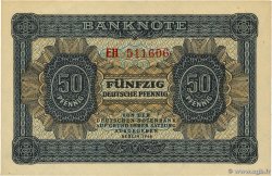 50 Deutsche Pfennig GERMAN DEMOCRATIC REPUBLIC  1948 P.08a XF+