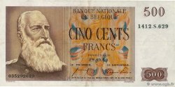 500 Francs BELGIUM  1953 P.130a VF+