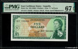 5 Dollars EAST CARIBBEAN STATES  1965 P.14o UNC