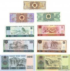1, 2, 5 Jiao et 1, 2, 5, 10, 50, 100 Yuan  Lot CHINA  1990  AU+