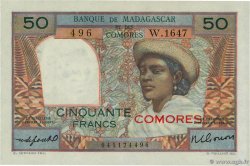 50 Francs COMORAS  1963 P.02b1 SC+