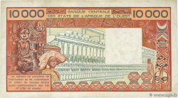 10000 Francs ESTADOS DEL OESTE AFRICANO  1988 P.109Ad BC