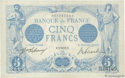 5 Francs BLEU FRANCIA  1917 F.02.47 q.SPL