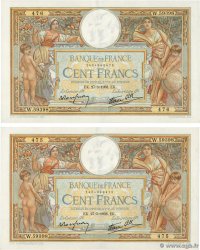 100 Francs LUC OLIVIER MERSON type modifié Consécutifs FRANCIA  1938 F.25.20 EBC+