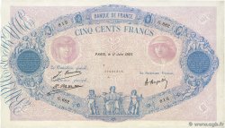 500 Francs BLEU ET ROSE FRANCE  1923 F.30.27 VF-