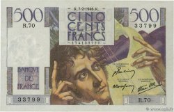 500 Francs CHATEAUBRIAND FRANCE  1946 F.34.04 AU+