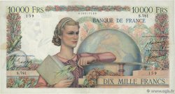 10000 Francs GÉNIE FRANÇAIS FRANCE  1950 F.50.33 VF