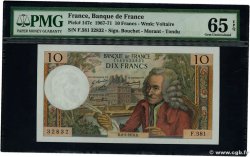 10 Francs VOLTAIRE Numéro spécial FRANCIA  1970 F.62.44 FDC