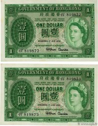 1 Dollar Consécutifs HONG KONG  1958 P.324Ab AU+
