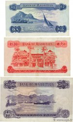 5, 10 et 50 Rupees Lot MAURITIUS  1967 P.30a, P.31b et P.33b MBC a EBC