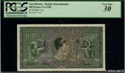 100 Francs LUXEMBURGO  1956 P.13 MBC