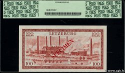 100 Francs Spécimen LUXEMBURG  1956 P.50s fST+