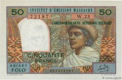 50 Francs - 10 Ariary MADAGASCAR  1962 P.061 q.FDC